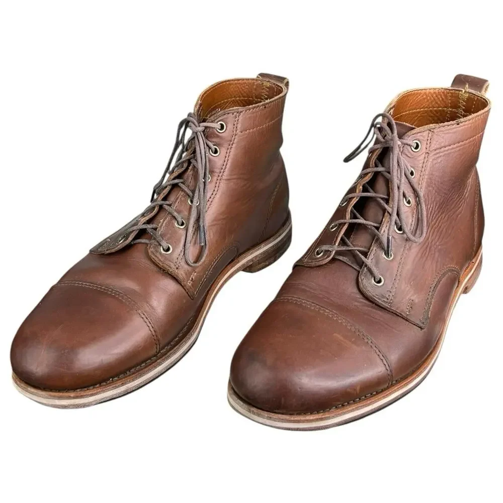 Helm Men’s Zind Brown Leather Chukka Boot Size US 12 D